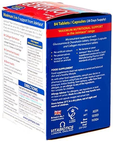 Jointace Vitabiotics Max, 84 Count (Pack of 1) - Maple Wellness Supplements