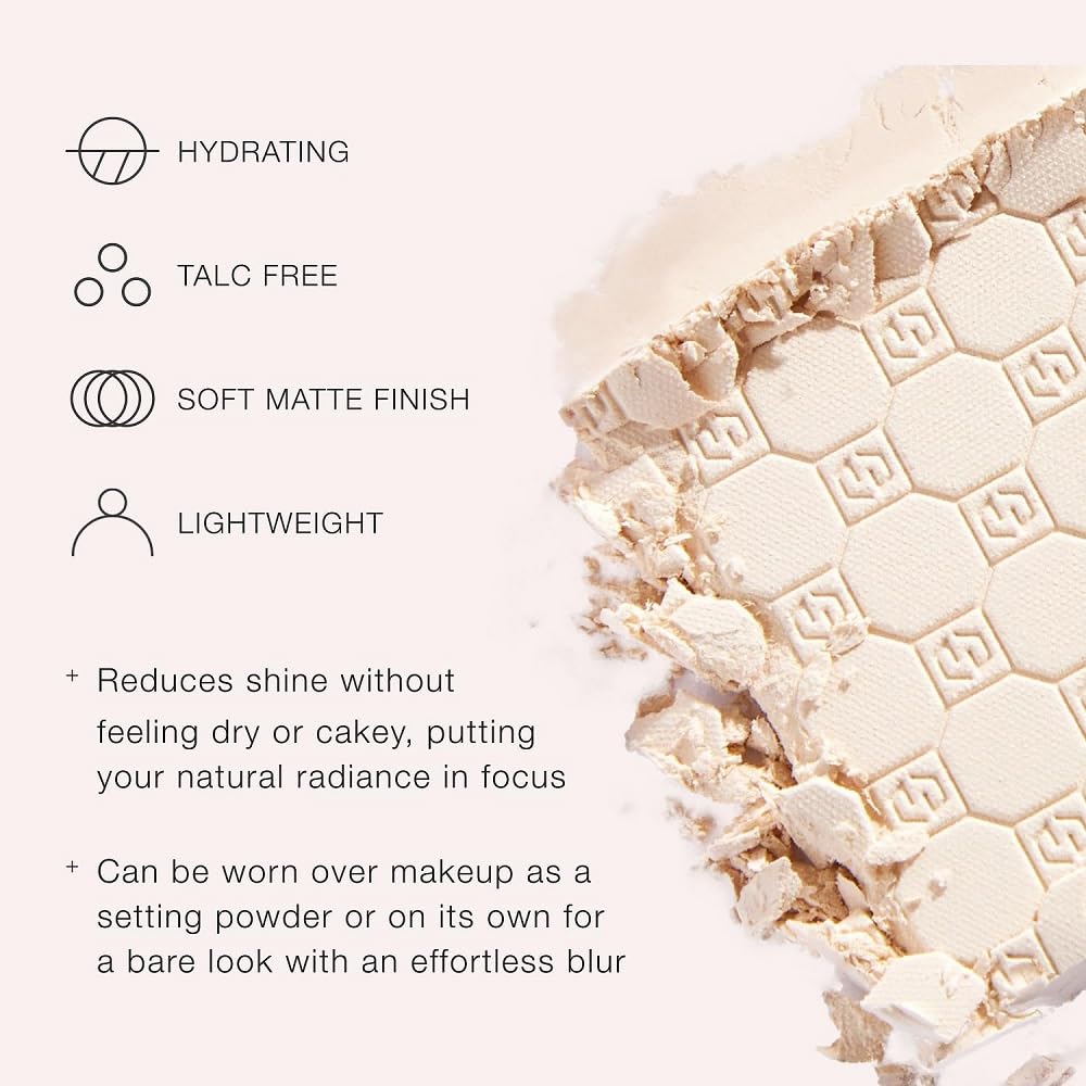 Jouer Soft Focus Hydrate & Setting - Pressed Powder with Matte Finish - Blurring Powder for Fine Lines and Pores - Set Face Makeup Foundation or Concealer - Translucent - Maple Wellness Supplements