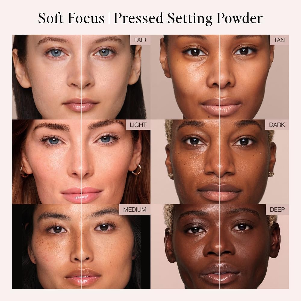 Jouer Soft Focus Hydrate & Setting - Pressed Powder with Matte Finish - Blurring Powder for Fine Lines and Pores - Set Face Makeup Foundation or Concealer - Translucent - Maple Wellness Supplements