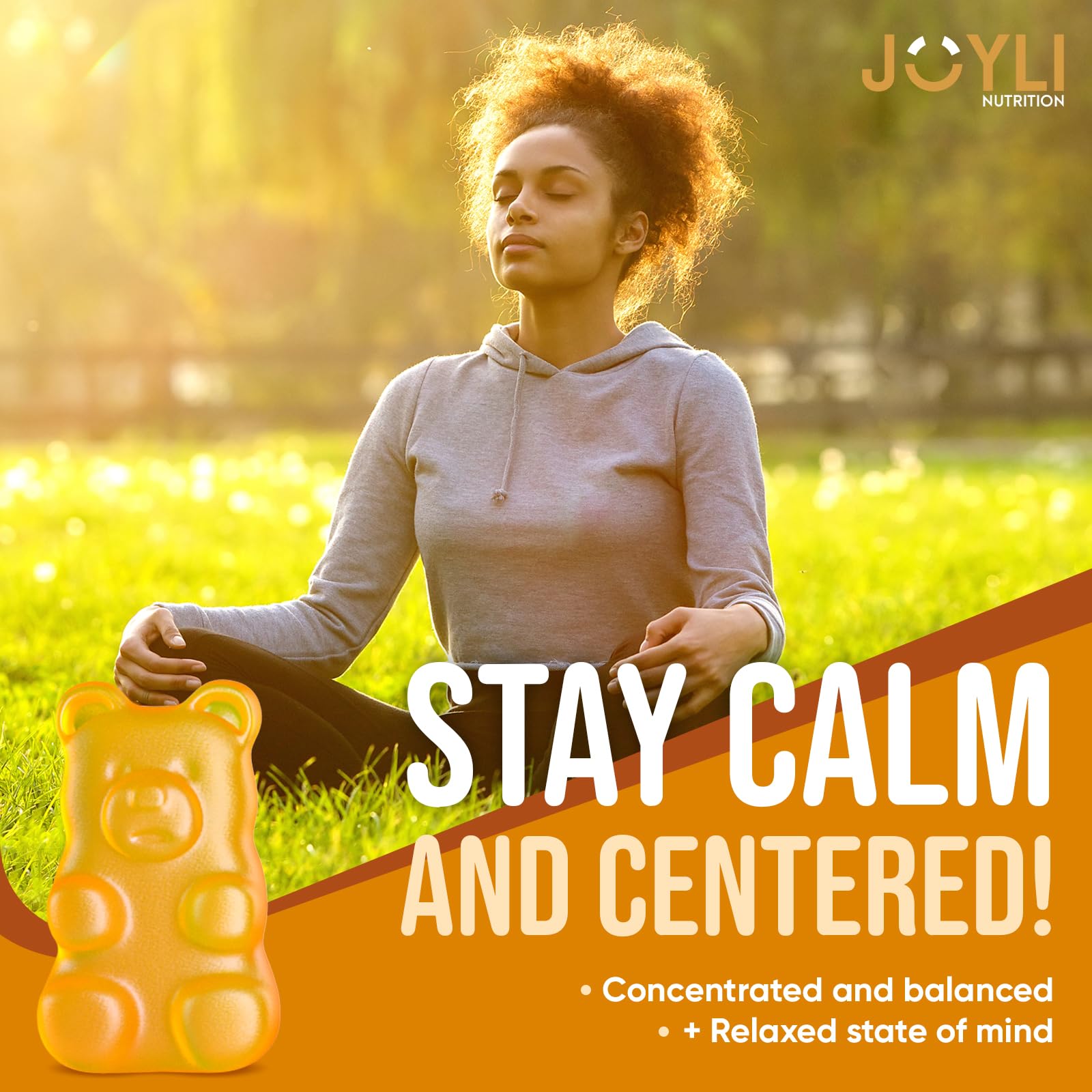 Joyli L Tyrosine Gummies 1000MG - L-Tyrosine Supplement for Kids & Adults - Calm & Focus Gummies for Brain, Memory, Mood, and Energy - 500mg L- Tyrosine Powder per Gummy - Vegan, Gluten-Free - Maple Wellness Supplements
