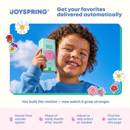 JoySpring Mood Magic for Kids – Natural Mood Support Pixie Sticks Candy with Saffron Extract, Magnesium Citrate & Vitamin D3 - Maple Wellness Supplements
