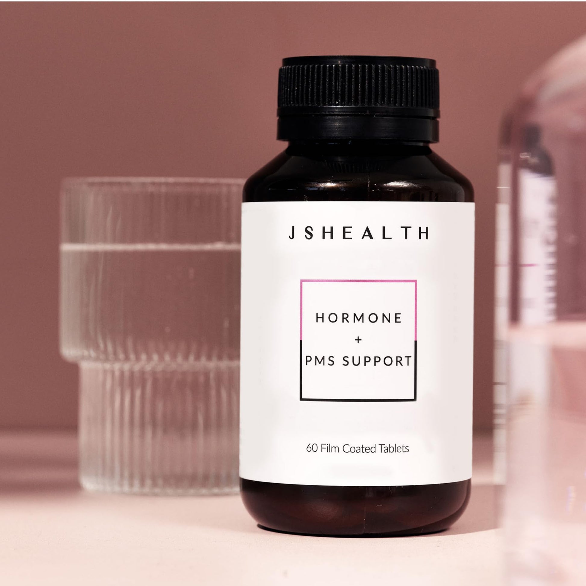 JSHealth Vitamins Hormone Balance for Women and PMS Support Supplement - Premenstrual Symptom Relief with Vitamins B3, B6 & Magnesium (60) - Maple Wellness Supplements