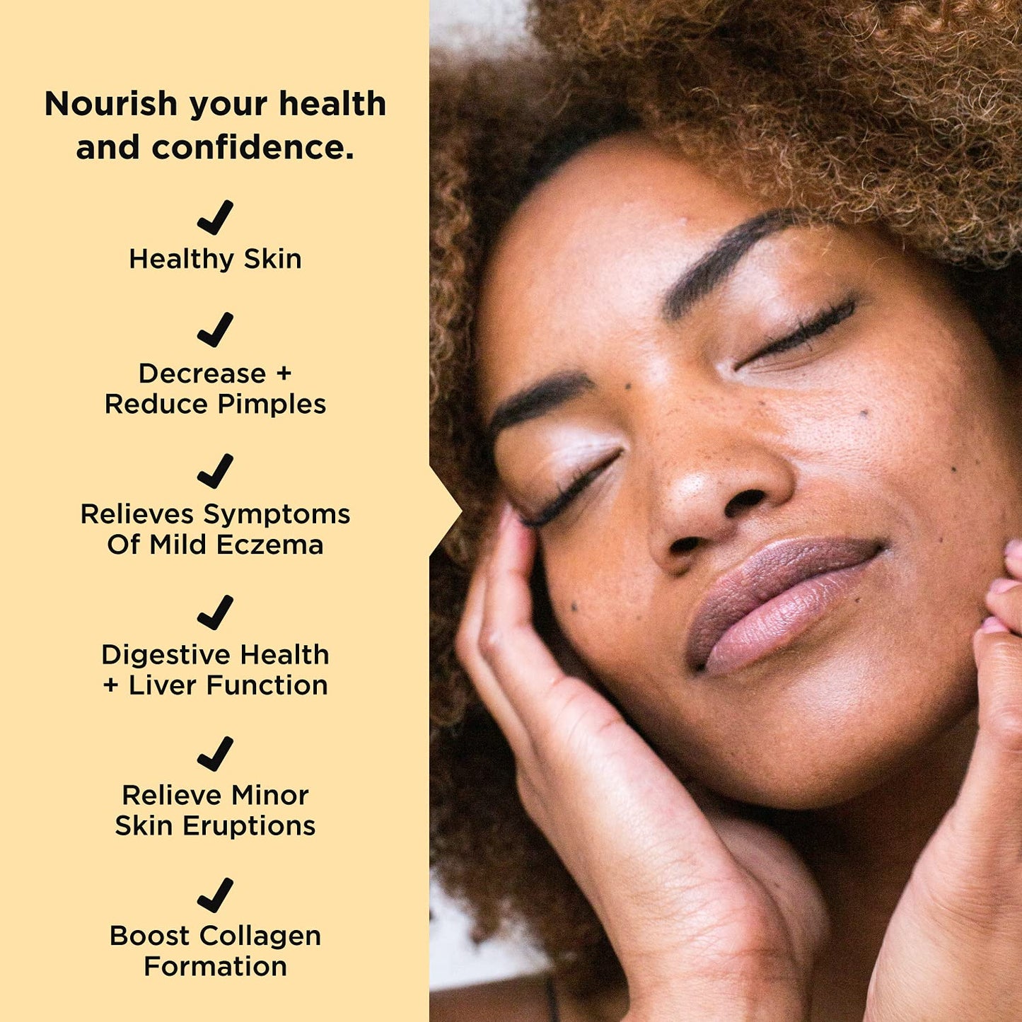 JSHealth Vitamins Skin and Digestion Formula | Skin Supplement with Zinc | Burdock - Maple Wellness Supplements