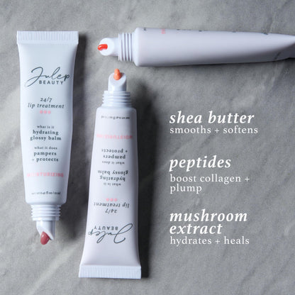 Julep 24/7 Lip Treatment – Hydrating & Glossy Lip Balm and Lip Sleeping Mask with Shea Butter – Moisturize - Maple Wellness Supplements