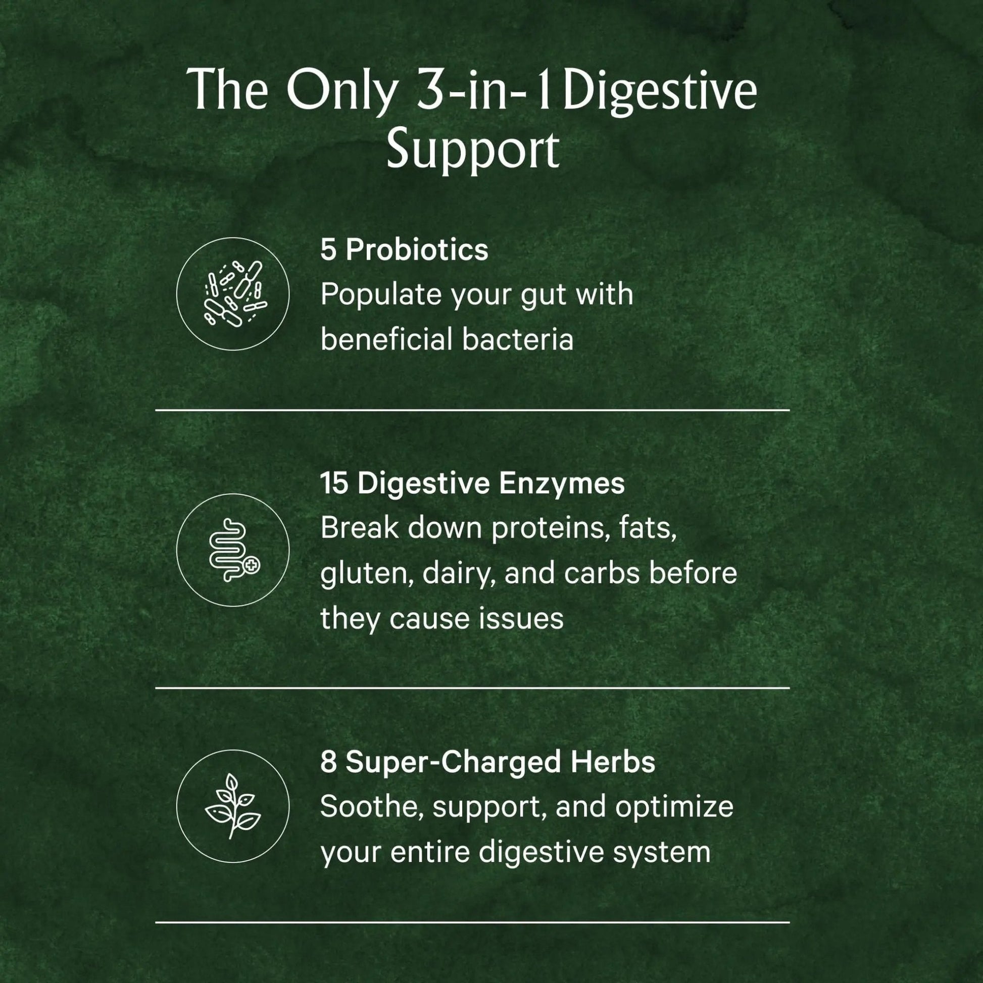 Juna Digestive Enzymes + Probiotic — 3-in-1 Daily Gut Support for Bloat Relief, Smooth Digestion & Microbiome Balance | 15 Enzymes, 5 Probiotics, 8 Botanicals | Vegan, 3rd-Party Tested | 60 Capsules - Maple Wellness Supplements