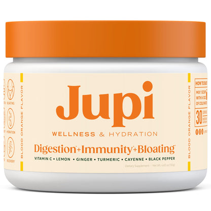 Jupi Hydration & Wellness Powder – Turmeric & Ginger shots, Vitamin C Supplement for Energy, Immune Support & Digestive Health – Vegan, Gluten-Free Drink Mix - Maple Wellness Supplements