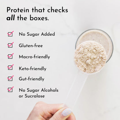 JUST INGREDIENTS Vanilla Protein Powder - Grass-Fed Whey Blend, Organic, Gluten Free, Dairy Free, Soy Free - 15 Servings, 22g Protein - Maple Wellness Supplements