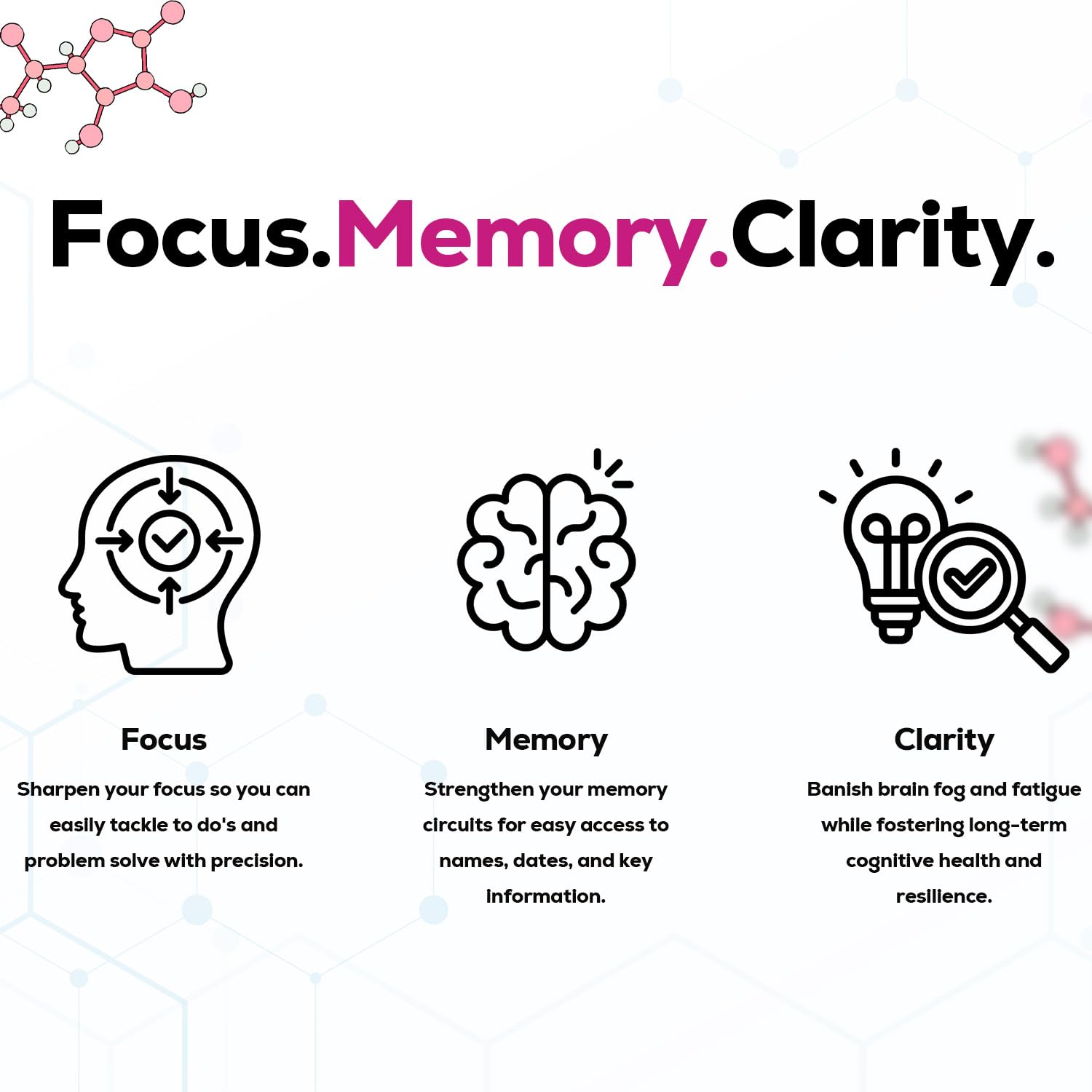 Just Thrive Focus & Memory Gummies – Nootropic Brain Supplement for Clarity, Concentration, Memory Support, & Energy – Citicoline, Lion’s Mane, Vitamin B12 & D3 - Maple Wellness Supplements