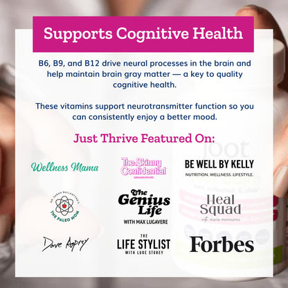 Just Thrive - Just Calm - Cortisol Manager - Calming, Memory, and Mood Support Supplement - Vegan, 30 Calm Capsules - Maple Wellness Supplements