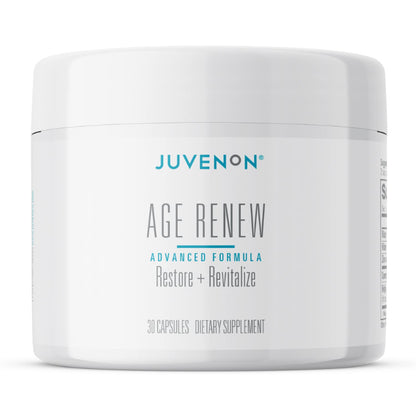 Juvenon AgeRenew Beta Glucan Anti Aging Immunity Support Supplement, Beta Glucan with Zinc Quercetin for Immune Defense Boost - Maple Wellness Supplements