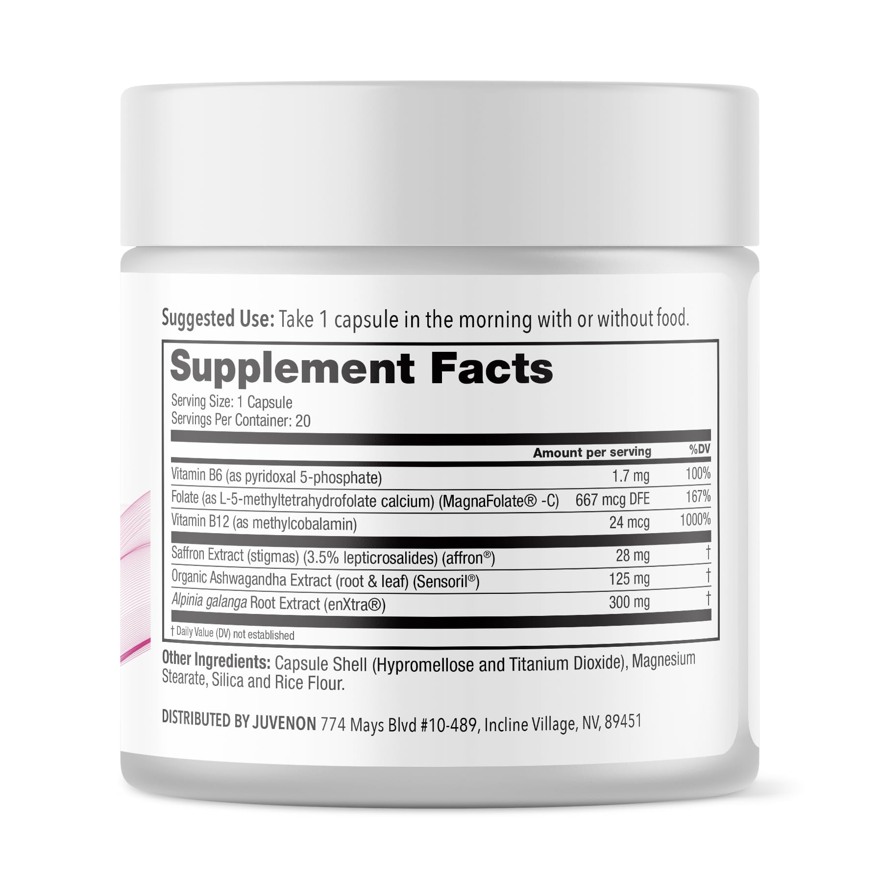 Juvenon Menopause Supplements for Women Mood Support, Hot Flashes Relief, Peri-Menopausal Support, Hormone Balance, Promote Calm, Energy, Clarity, Sleep, Natural Herbal Supplement, (30 Capsules) - Maple Wellness Supplements