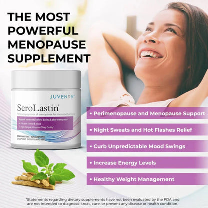 Juvenon Menopause Supplements for Women Mood Support, Hot Flashes Relief, Peri-Menopausal Support, Hormone Balance, Promote Calm, Energy, Clarity, Sleep, Natural Herbal Supplement, (30 Capsules) - Maple Wellness Supplements