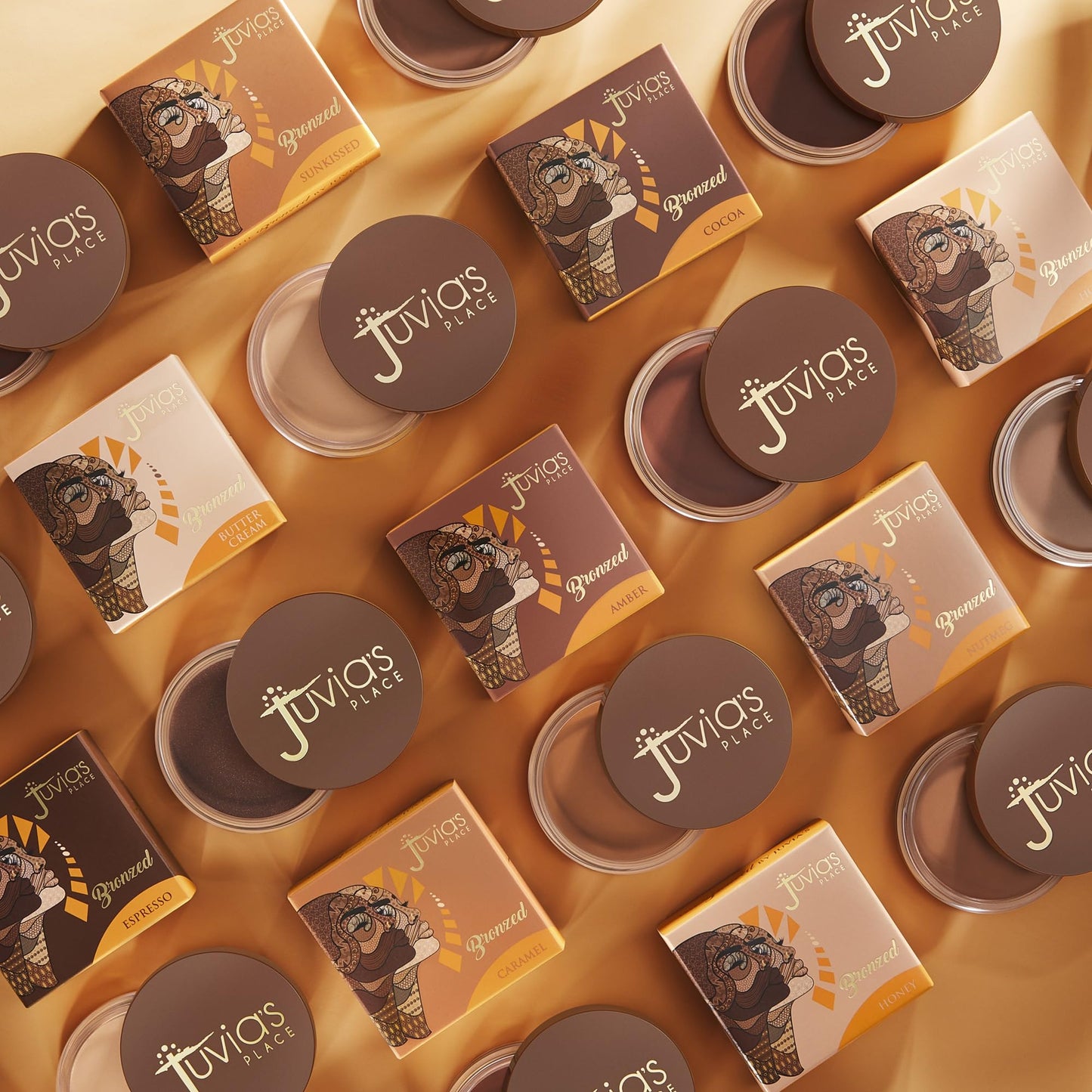 Juvia's Place Bronzed Cream Bronzer - Buttercream - Smooth Cream Bronzer Pot for Sun-Kissed Glow & Warmth, Buildable & Blendable Makeup Contour with Long-Lasting Matte Shimmer Finish, Highly Pigmented - Maple Wellness Supplements