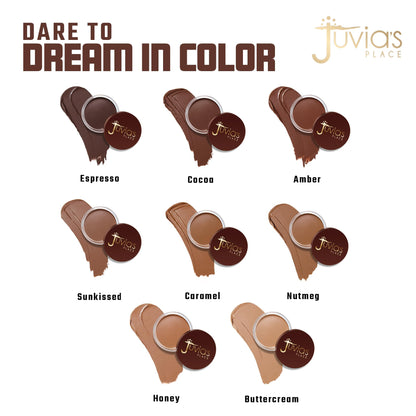 Juvia's Place Bronzed Cream Bronzer - Sunkissed - Smooth Cream Bronzer Pot for Sun-Kissed Glow & Warmth, Buildable & Blendable Makeup Contour with Long-Lasting Matte Shimmer Finish, Highly Pigmented - Maple Wellness Supplements