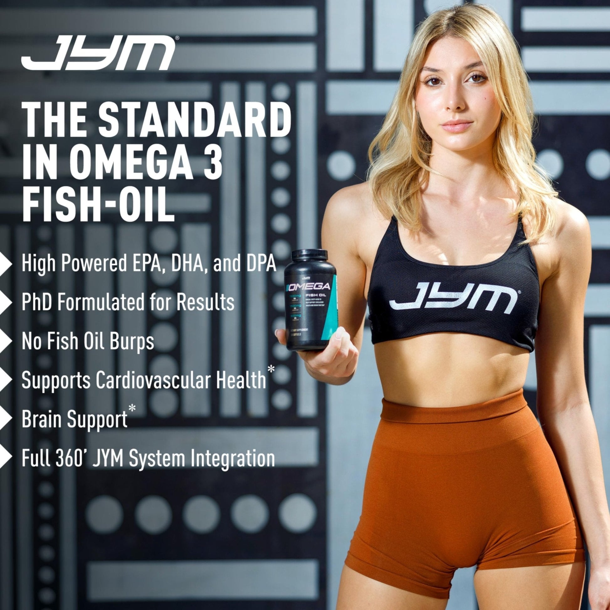 JYM Supplement Science Omega JYM Fish Oil 2800mg, High Potency Omega 3, EPA, DHA, DPA for Brain, Heart - Maple Wellness Supplements
