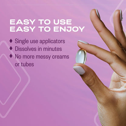 K-Y Liquibeads Vaginal Moisturizer for Women, Silicone Lube Vaginal Suppository, Vaginal Lubricant Helps Reduce Pain Due to Vaginal Dryness, 6 Vaginal Suppositories & 6 Vaginal Applicators - Maple Wellness Supplements