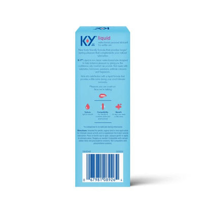 K-Y Liquid Personal Lubricant, Natural Feeling Water Based Lube For Women, Men & Couples - Maple Wellness Supplements