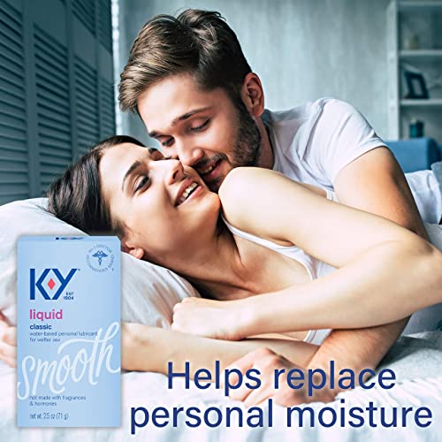 K-Y Liquid Personal Water Based Lubricant, 2.5 oz - Maple Wellness Supplements