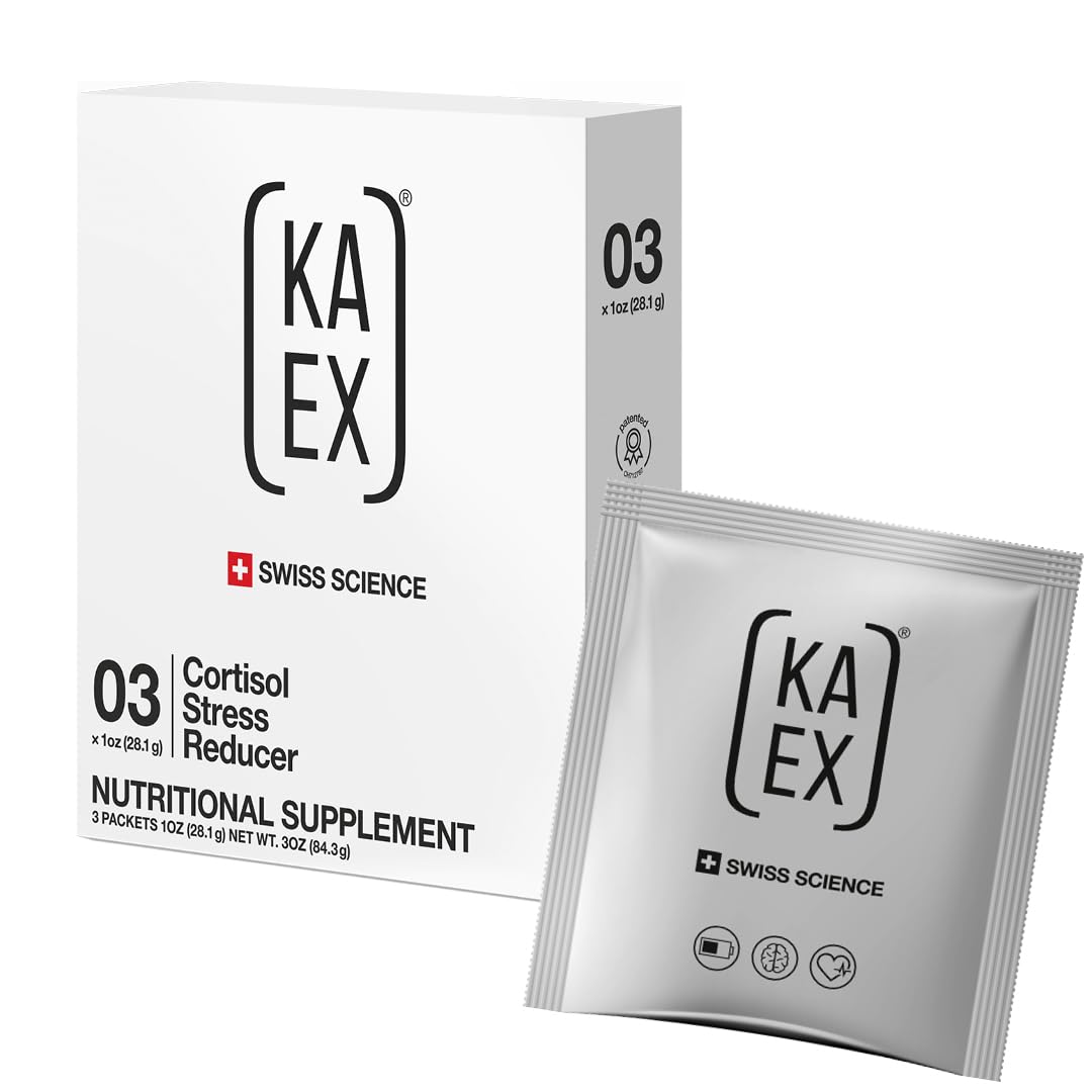 KA EX - Cortisol Stress Reducer for Athletes | Post-Workout Recovery Gamechanger | Clinically Tested and Trusted by Thousands of Pro Athletes | Swiss Science I Vegan (3 Pack) - Maple Wellness Supplements