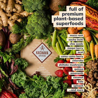 Ka’Chava All-In-One Nutrition Shake Blend, Vanilla, 85+ Superfoods, Nutrients & Plant - Maple Wellness Supplements