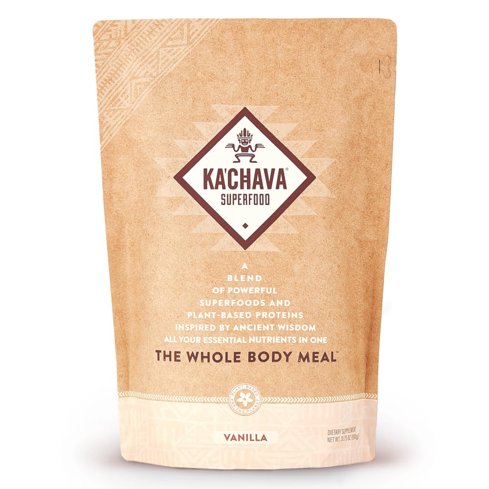 Ka’Chava All-In-One Nutrition Shake Blend, Vanilla, 85+ Superfoods, Nutrients & Plant - Maple Wellness Supplements