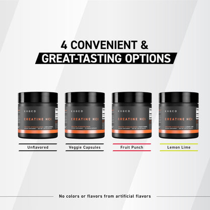 Kaged Creatine HCl Capsules | 7X Concentrated vs Mono | Muscle Building & Recovery | High Absorption | No Bloating | Creatine for Men & Women - Maple Wellness Supplements