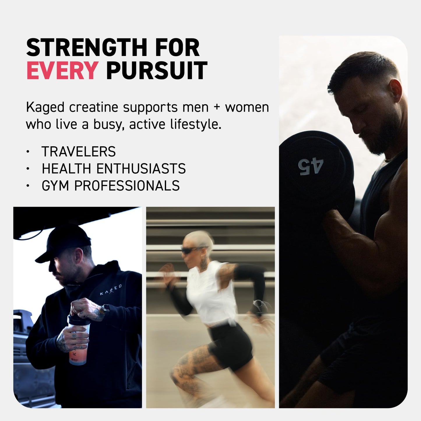 Kaged Creatine Monohydrate + Max Absorption Technology | Micronized Powder Stick Packs | Strawberry Lemonade | Muscle Building & Recovery | Brain Health - Maple Wellness Supplements