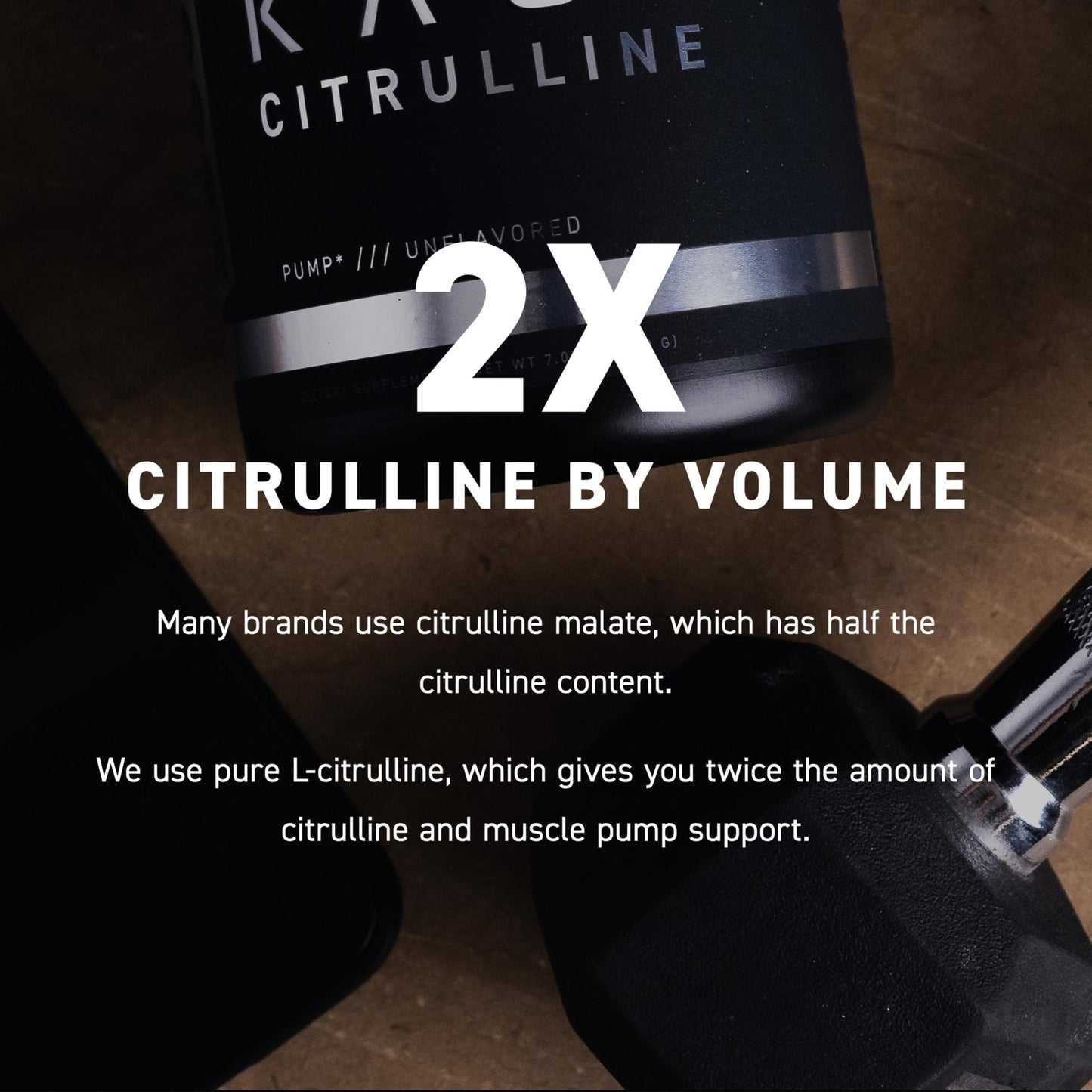 Kaged L-Citrulline Powder | Unflavored | Enhanced Pumps | Improve Muscle Vascularity | Nitric Oxide Booster | Supplements for Men & Women | 100 Servings - Maple Wellness Supplements