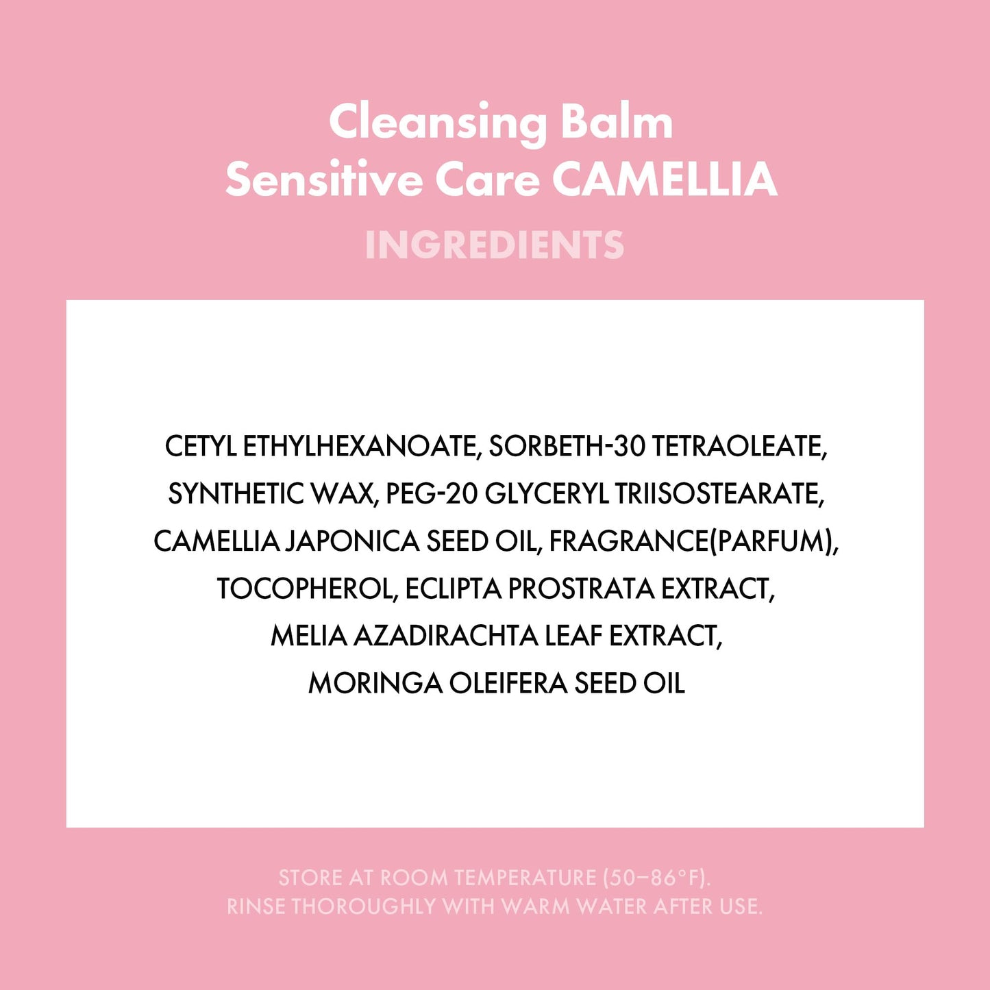 KAHI Cleansing Balm Sensitive Care Camellia - Gentle Makeup Remover Balm with Camellia Seed Oil & Vitamin E - Korean Skincare with Only 10 Ingredients 1.69 oz - Maple Wellness Supplements