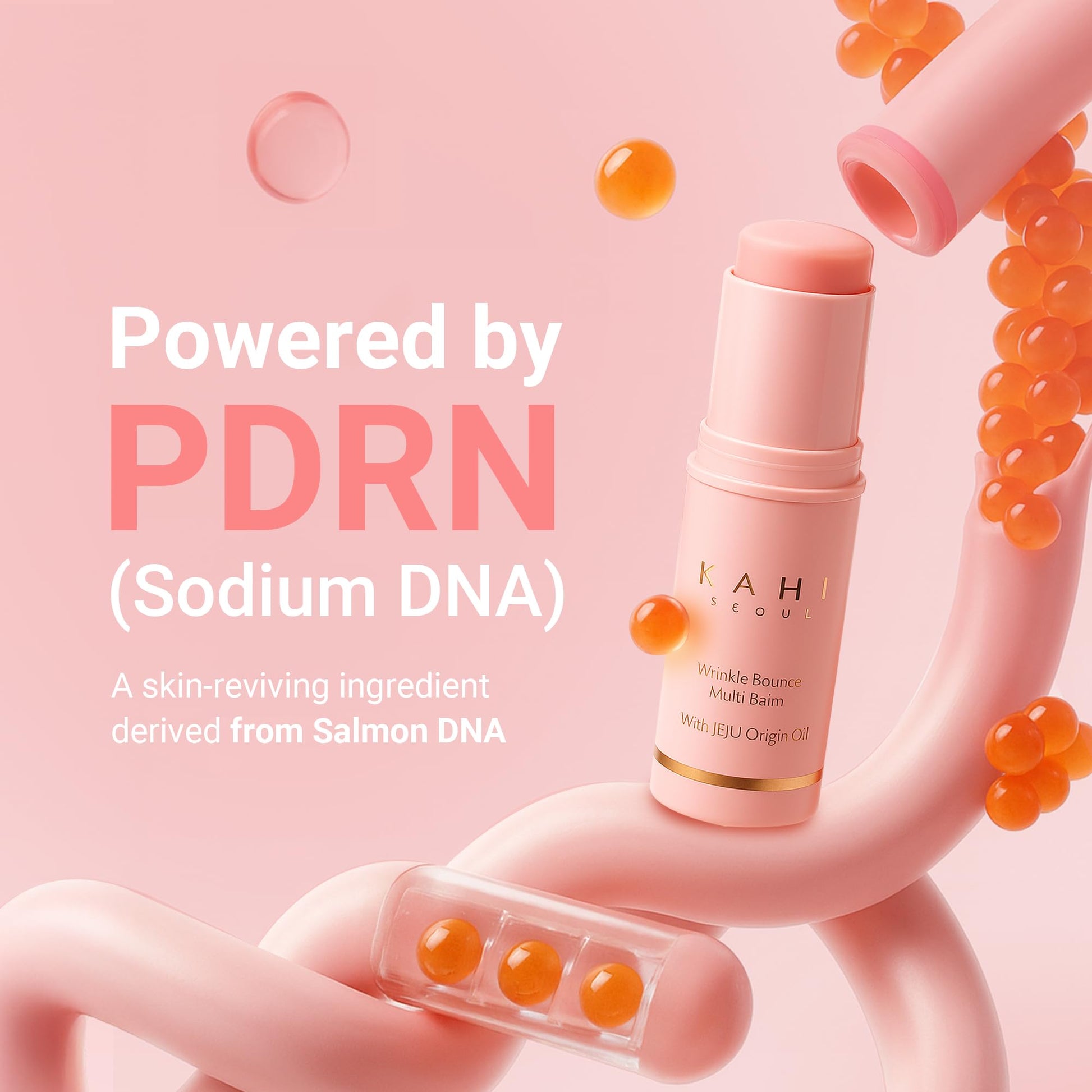 KAHI Wrinkle Bounce Multi Balm Stick | PDRN Collagen Wrinkle Stick | Korean Skin Care |All-in-One Hydrating Lip Balm Eye Cream Neck Cream Make Up Base & Face Mist Moisture Balm - Maple Wellness Supplements