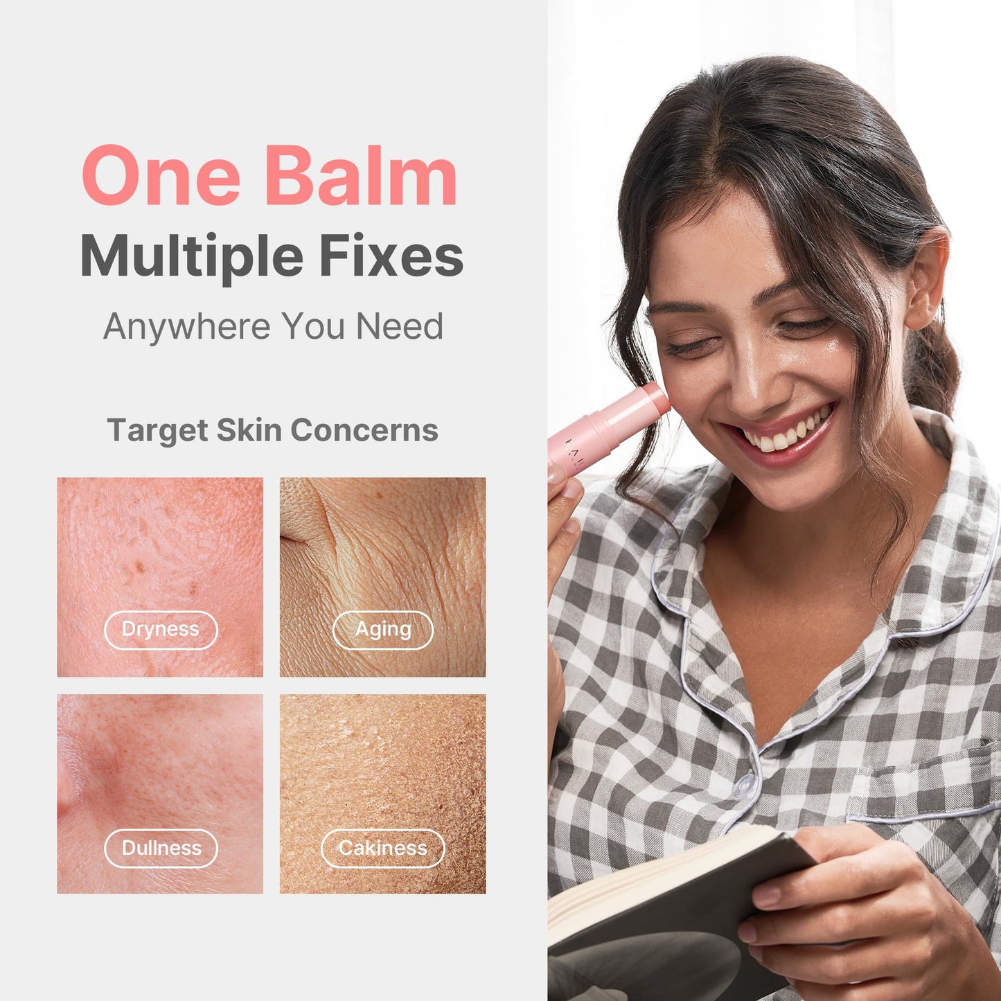 KAHI Wrinkle Bounce Multi Balm Stick | PDRN Collagen Wrinkle Stick | Korean Skin Care |All-in-One Hydrating Lip Balm Eye Cream Neck Cream Make Up Base & Face Mist Moisture Balm - Maple Wellness Supplements