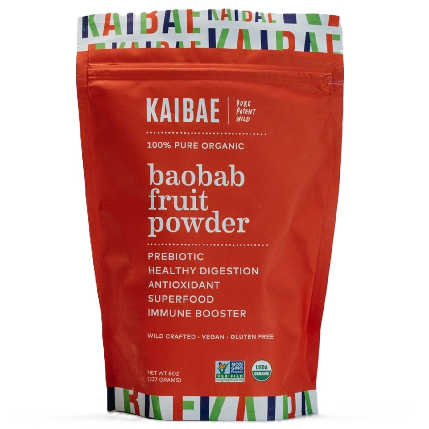 KAIBAE Premium Organic Baobab Powder | Prebiotic Fiber Superfood for Gut & Metabolic Health | Vitamin C + Polyphenols | Gluten-Free, Non-GMO, Vegan | 8 oz. - Maple Wellness Supplements