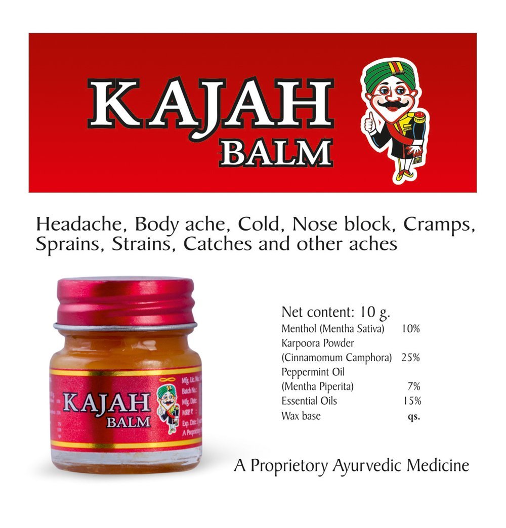 Kajah Brown Balm 10Gms (Pack of 5) - Maple Wellness Supplements