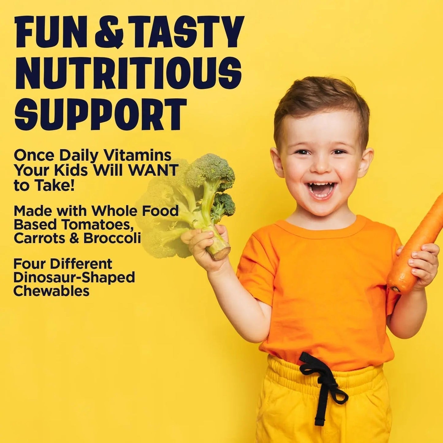 KAL MultiSaurus Kids Chewable Multivitamins, 11 Essential Vitamins and Minerals for Kids, Mixed Berry Flavor, Gluten and Preservative Free - Maple Wellness Supplements