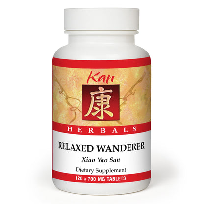 Kan Herbs Company Relaxed Wanderer – Traditional Chinese Herbal Formula to Support Mood, Digestion, and Menstrual Balance, Nourishes Blood, Eases Occasional Tension and Fatigue, 120 Tablets - Maple Wellness Supplements