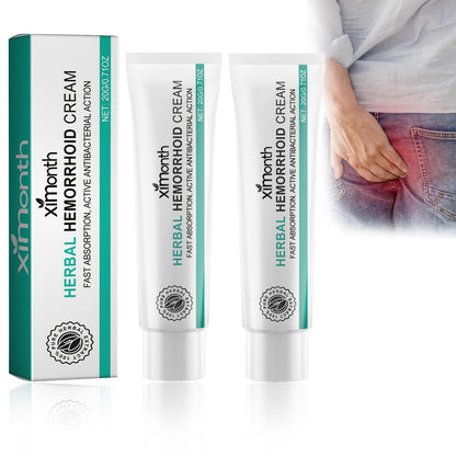 KANBHE Hemorrhoid Cream, Herbal Hemorrhoid Cream, Natural Hemorrhoid Ointment, for Men and Women Hemroid Creams (2PCS) - Maple Wellness Supplements