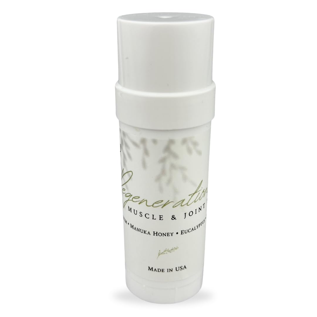 KANU Regeneration Muscle and Joint Soothing Balm Proprietary Blend of Magnesium, Manuka Honey, Eucalyptus & Menthol - Maximum Strength Formula for Aches- All Natural Ingredients-Made in The USA - Maple Wellness Supplements