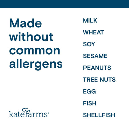KATE FARMS Organic 1.0 Sole-Source Nutrition Shake, Plain, 16g Protein, 27 Vitamins and Minerals, Meal Replacement, Protein Shake, 11 oz (12 Pack) - Maple Wellness Supplements