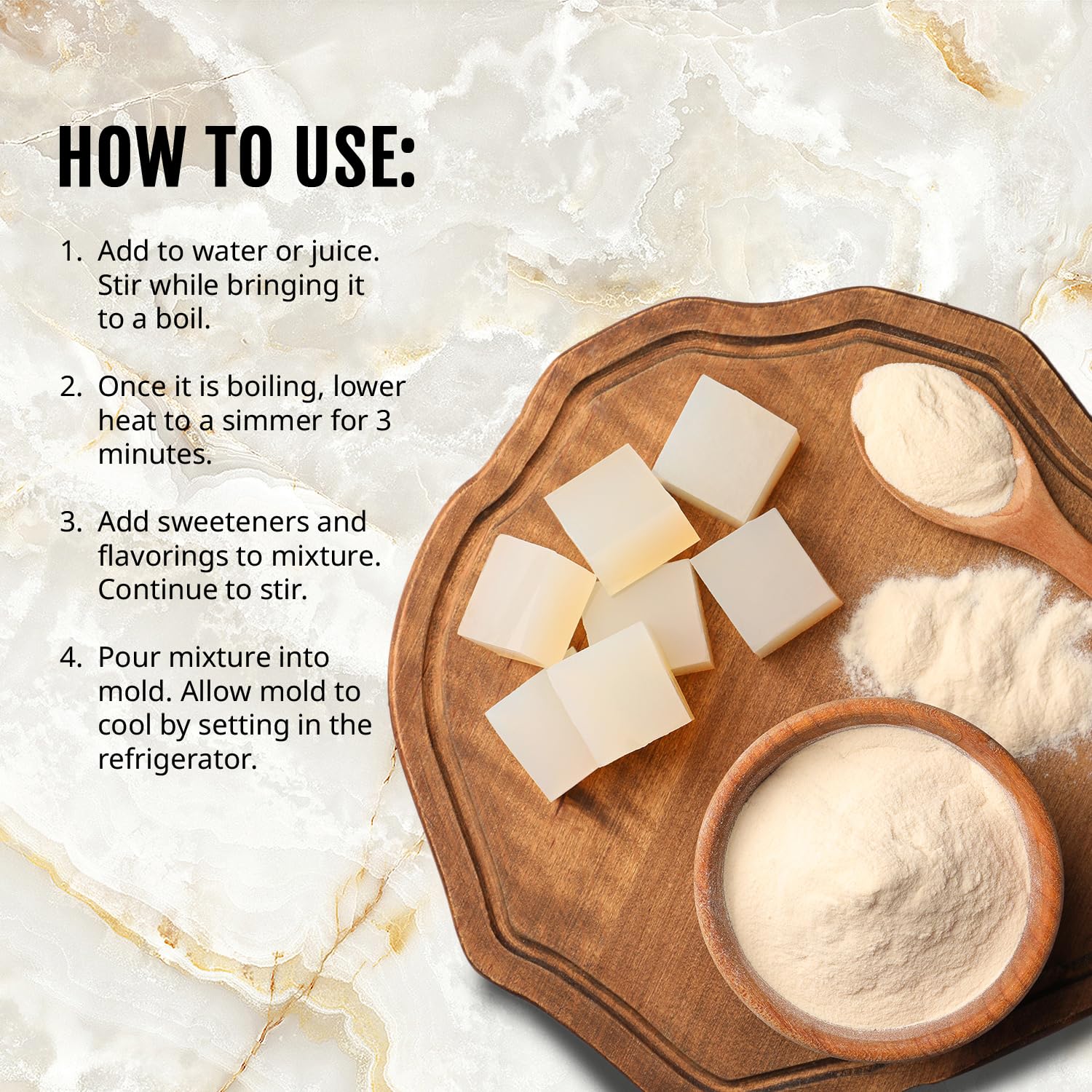Kate Naturals Agar Agar Powder for Cooking & Petri Dishes. Vegan Gelatin Substitute Powder Unflavored for Gelatin Sheets - Maple Wellness Supplements