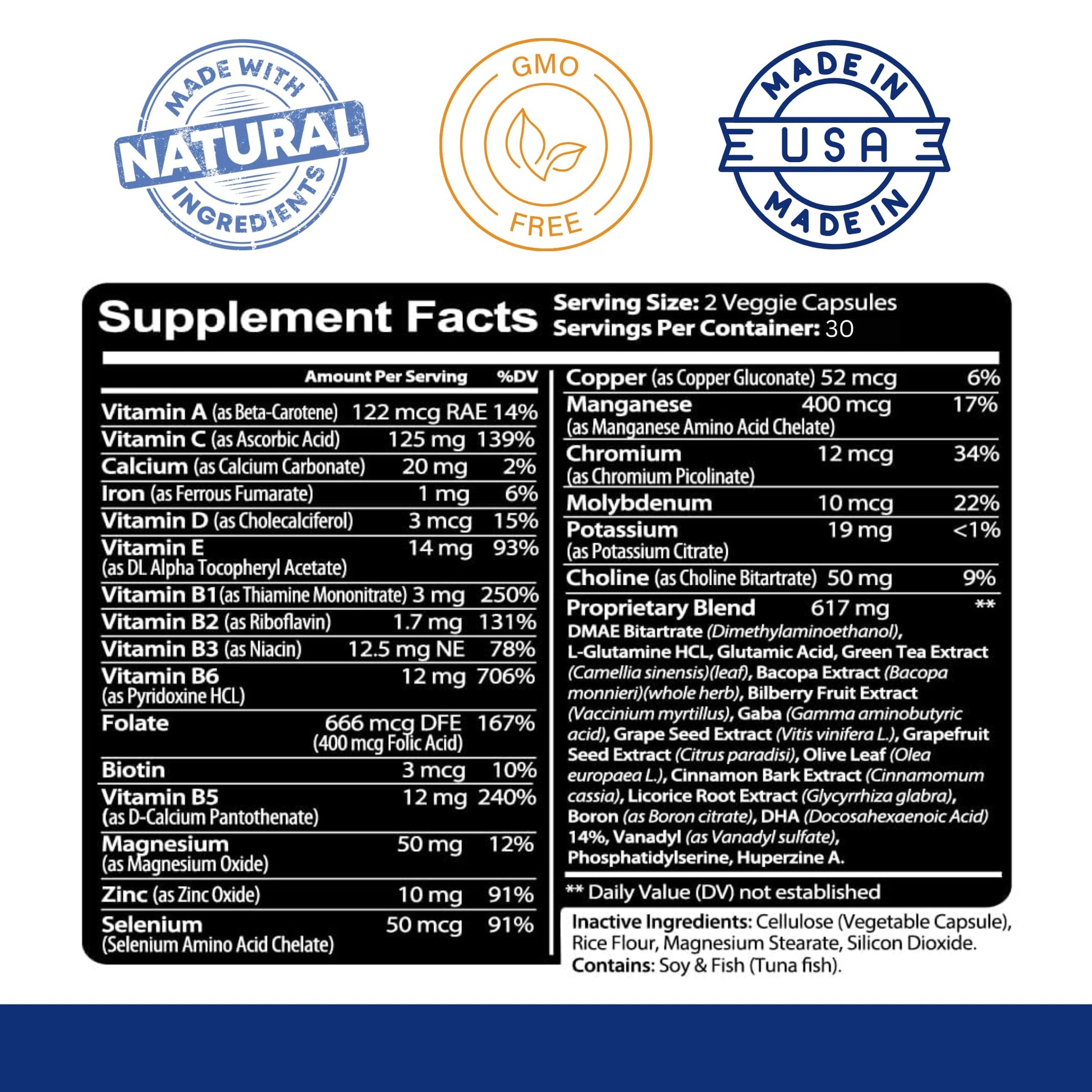 Kaya Naturals - Neuro Brain for Memory & Focus - Nootropic Energy Capsule - Nootropic Brain Support Supplement - Focus & Concentration & Learning Accuracy - Cognitive Function - 60 Count - Maple Wellness Supplements