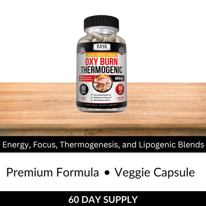 Kaya Naturals Oxy Burn - Weight Loss Pills for Women & Men - Appetite Suppressant - Maple Wellness Supplements