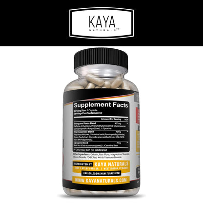 Kaya Naturals Oxy Burn - Weight Loss Pills for Women & Men - Appetite Suppressant - Maple Wellness Supplements