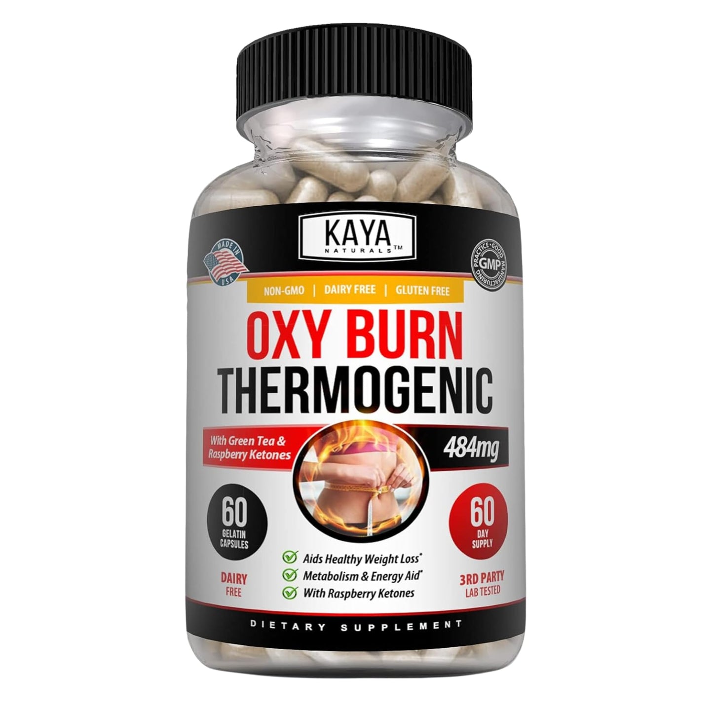 Kaya Naturals Oxy Burn - Weight Loss Pills for Women & Men - Appetite Suppressant - Maple Wellness Supplements
