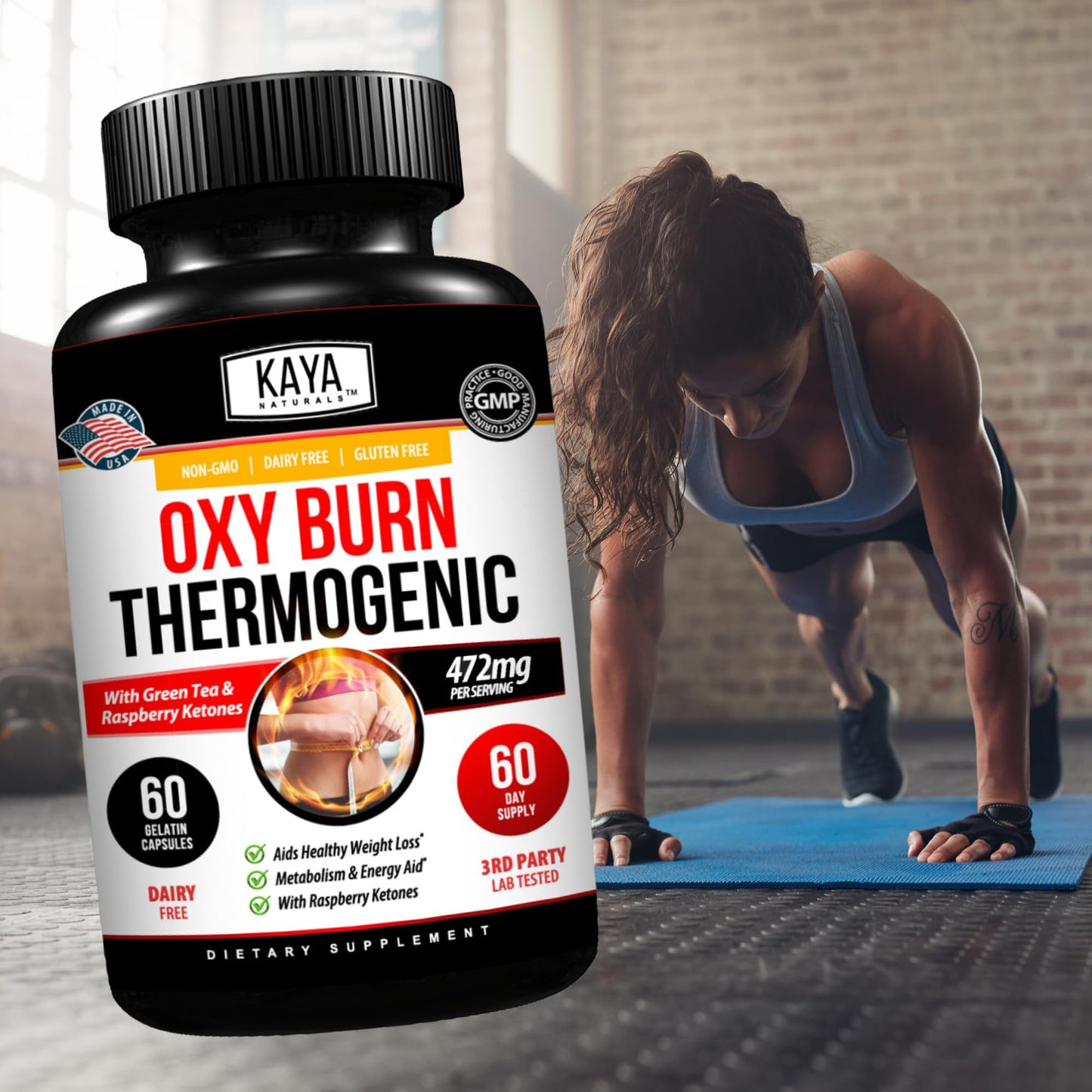 Kaya Naturals Supreme Fat Burner - Weight Loss Pills Women & Men - Appetite Suppressant Supplement - Powerful Thermogenic Diet Pills - Maple Wellness Supplements