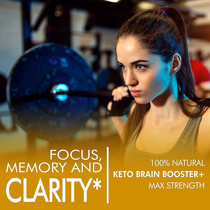 Keto Brain Booster - Brain Supplement - Focus, Concentration, Memory Neuro Supplement for Women & Men - Supports Learning, Energy, Immunity - All Natural, Non GMO, Made in USA - 60 Capsules - Maple Wellness Supplements
