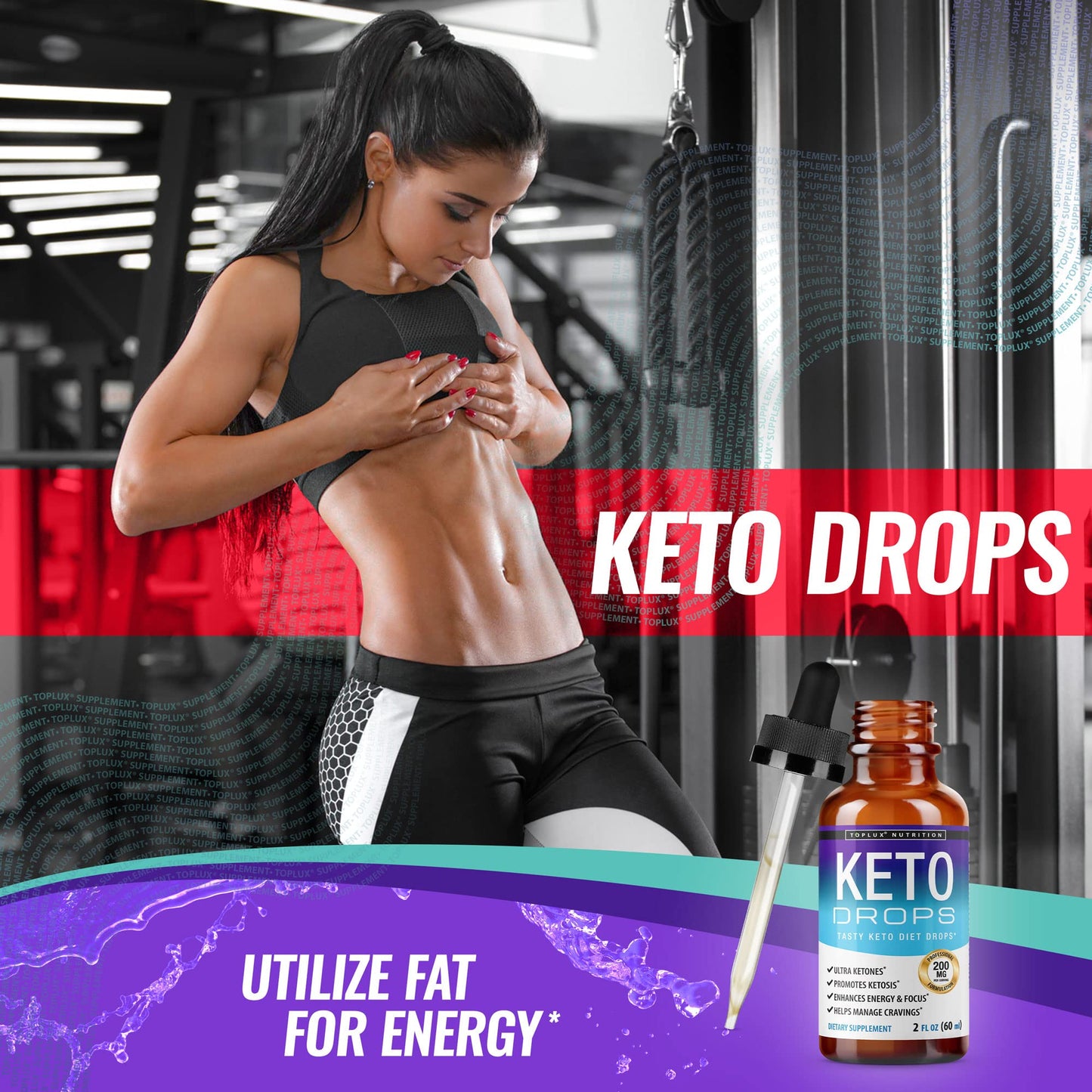 Keto Diet Drops Weight Loss Ketogenic Supplement - Premium Fat Burner Formula - Maple Wellness Supplements