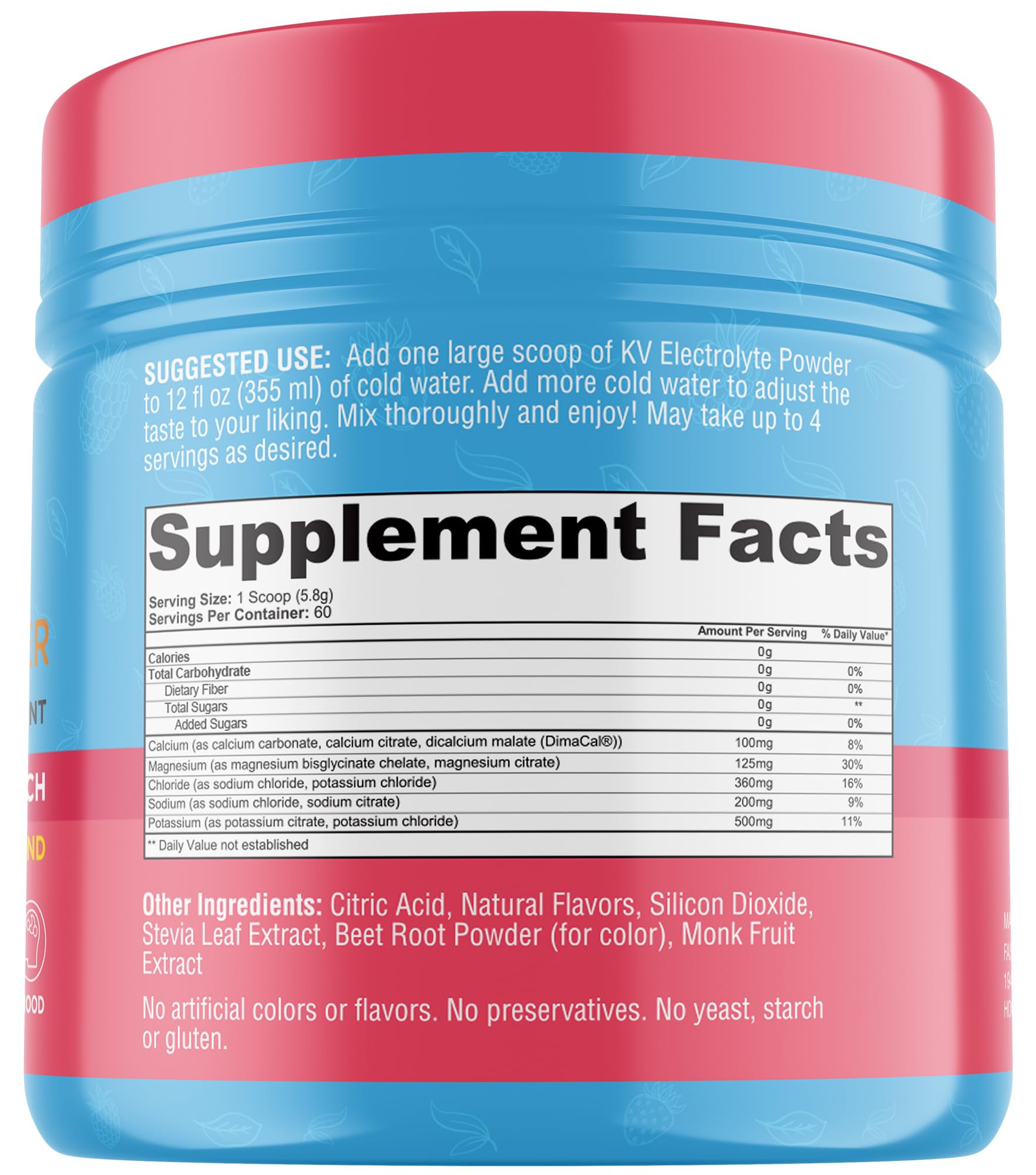 Keto Vitals Keto Electrolytes Powder | Keto-Friendly Electrolytes with Potassium, Magnesium, Sodium, Calcium | Electrolytes Sugar Free | Supplement Energy Drink Mix - Maple Wellness Supplements