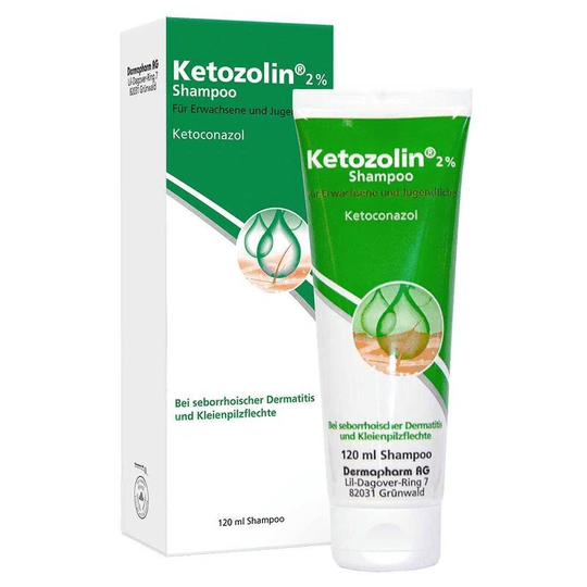 Ketozolin 2% Shampoo, 120 ml - seborrheic dermatitis, pityriasis rosea - Maple Wellness Supplements