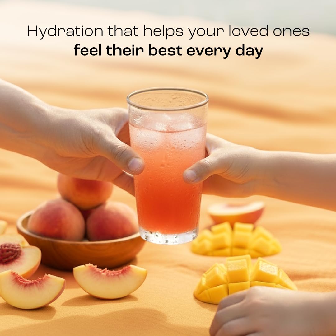 KEY NUTRIENTS Multivitamin Electrolytes Powder No Sugar - Tropical Peach Mango Electrolyte Powder - Endurance & Energy Supplement - Hydration Powder - Maple Wellness Supplements