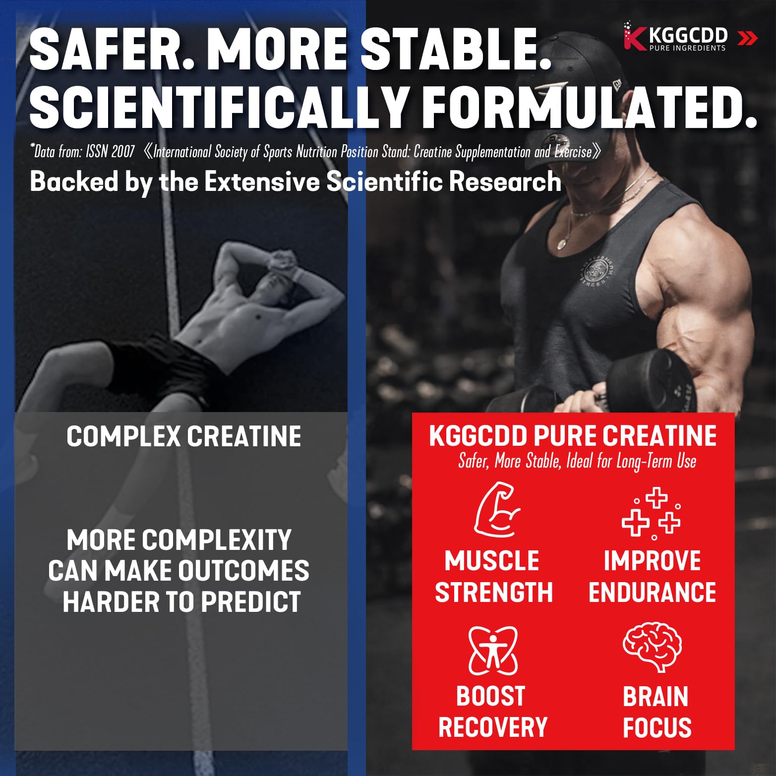 KGGCDD 99.99% Creatine Monohydrate Gummies for Men & Women, 5,000mg Tasty Creatine Gummies for Muscle Strength, Endurance, Recovery & Sugar Free, Gluten-Free, Vegan, Non-GMO, 90 Count - Maple Wellness Supplements